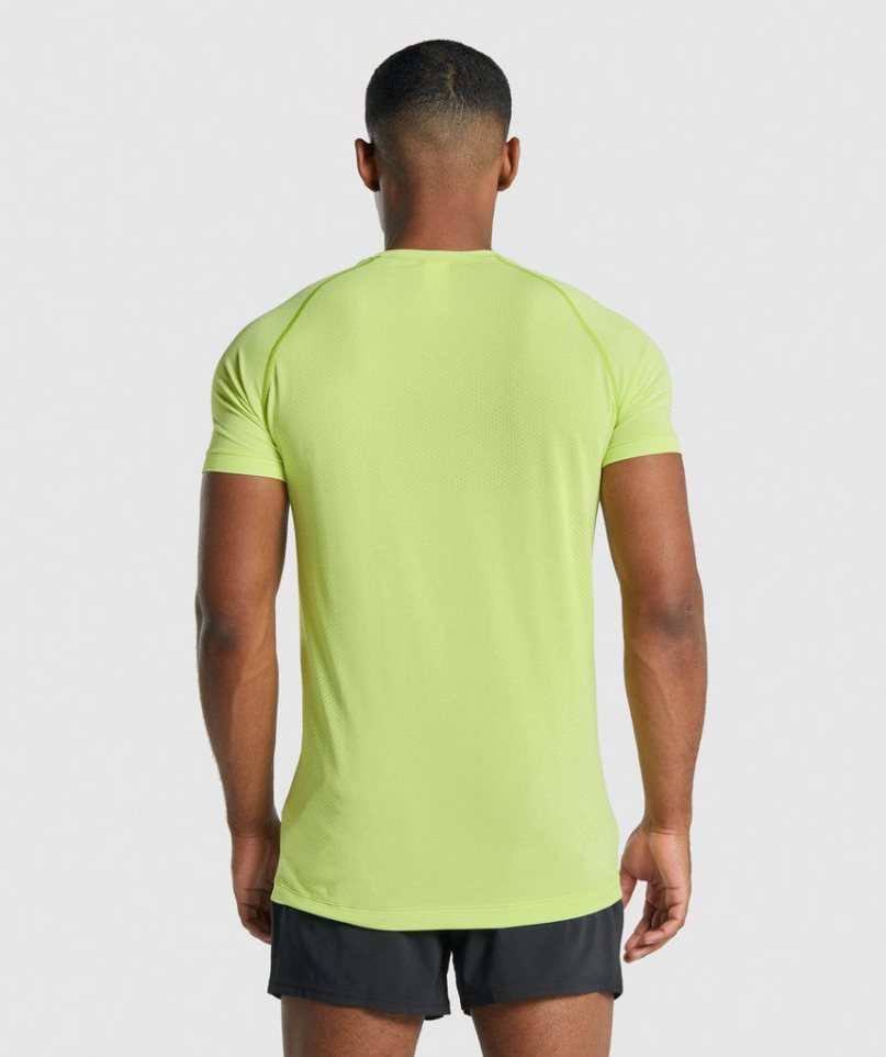 Koszulki Gymshark Vital Light Seamless Męskie Żółte | PL 308JWT